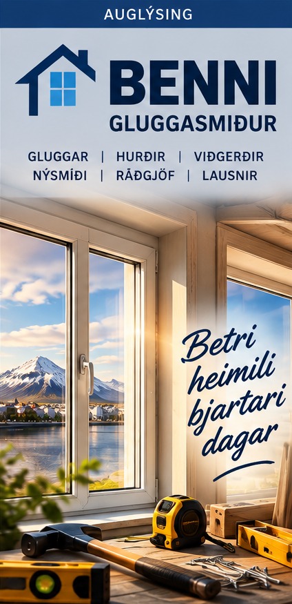 Benni gluggasmiður – gluggar og smíði